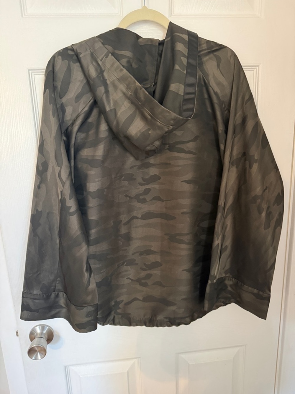 BlankNYC Camo Zip-Up Hooded Jacket - Dark Green - Picture 3 of 4